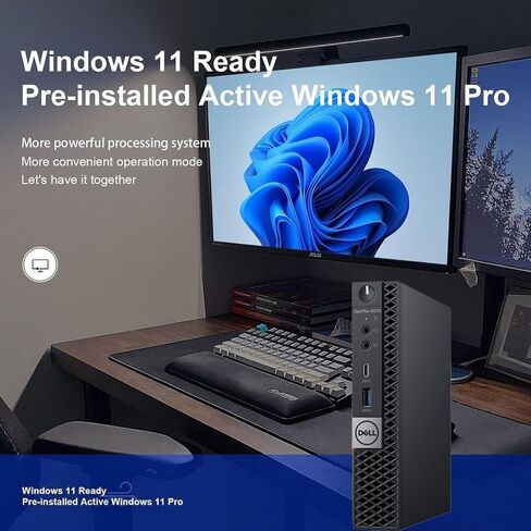 Dell OptiPlex 5070 Mini Desktop Computer, 9th Gen Intel Core i3-9100T Processor up to 3.7GHz Micro PC, 16GB DDR4 RAM, 512GB SSD, Wi-Fi, Keyboard & Mouse, Windows 11 Pro (Renewed) in Saudi Arabia
