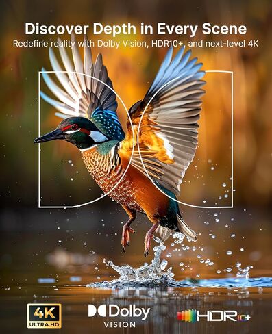 حزمة NexiGo Aurora Pro MKII، جهاز عرض UST ليزر ثلاثي الألوان بدقة 4K، محرك يتكيف مع المشهد مع قزحية ديناميكية وتعتيم ليزر، 0.21:1، Dolby Vision & Atoms، HDR10+، نشط ثلاثي الأبعاد، مع نظارات DLP Link ثلاثية الأبعاد (عبوتان) in Kuwait