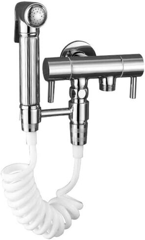 Toilet Handheld Showers Muslim Cloth Diaper Sprayer Compatible with Rear Washing - Toilet Companion Flushing Spray Gun Handheld Shower Booster Nozzle Full Copper Women's wash Set Wall Mo in Saudi Arabia