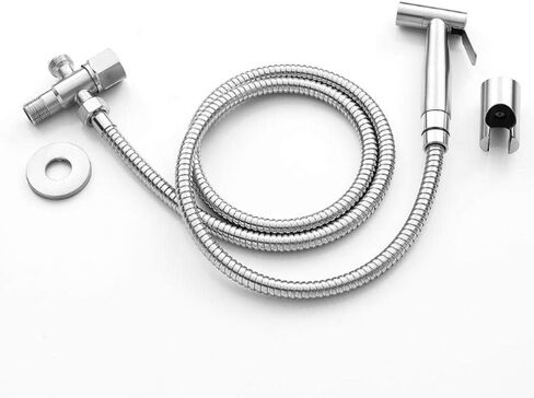 Toilet HandheldSpray Kit 304 Stainless Steel - Washable Toilet Butt Washer Rinser Wall Mounted in Saudi Arabia