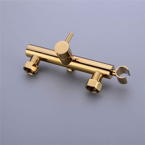 Sprayer KitSprayer for Toilet, Cloth Diaper Washer Set Gold Brass Wall Mounted Hand HeldSpray Kit with Shower Hose, Cold and Hot Water for Personal Hygiene in Saudi Arabia