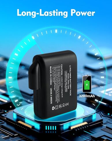 7.4V Battery for Heated Gloves Heated Socks, 6400mAh Replacement Batteries for Rechargeable Heated Gloves, Heated Socks, Heated Mittens in Saudi Arabia