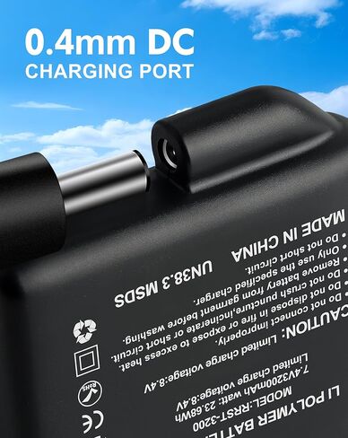 7.4V Battery for Heated Gloves Heated Socks, 6400mAh Replacement Batteries for Rechargeable Heated Gloves, Heated Socks, Heated Mittens in Saudi Arabia