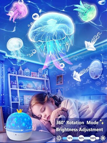 21 Sets of Films, Kids Night Light Projector, Projector Night Light for Kids Bedroom, Ceiling, Star Galaxy Light Lamp with 360° Rotation Dimmable for Girls, Birthday, Christmas, Nursery, Room Decor in Saudi Arabia