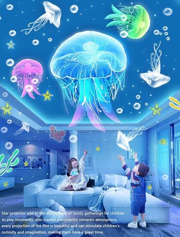 21 Sets of Films, Kids Night Light Projector, Projector Night Light for Kids Bedroom, Ceiling, Star Galaxy Light Lamp with 360° Rotation Dimmable for Girls, Birthday, Christmas, Nursery, Room Decor in Saudi Arabia