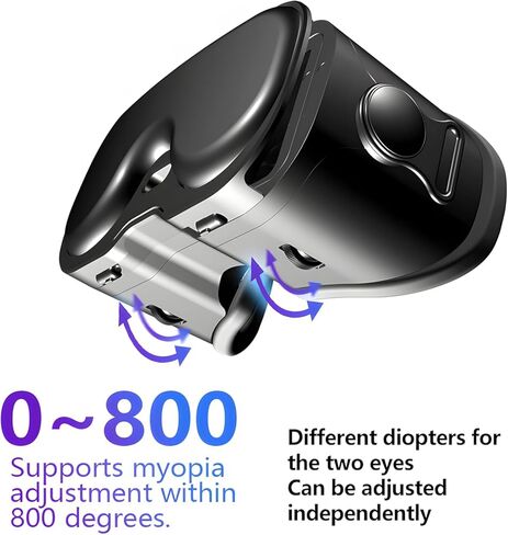 VR Headset for Phone with Controller,Adjustable 3D Glasses Compatible 5~7 inch,Anti-Blue Eyes Protected HD Lenses,for Mobile Games & Movies in Kuwait