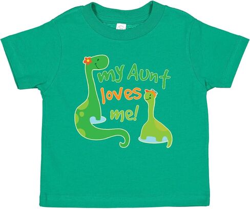inktastic My Aunt Loves Me Nephew Toddler T-Shirt in Saudi Arabia