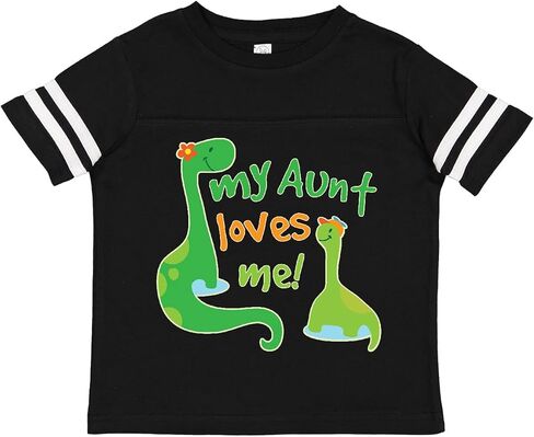 inktastic My Aunt Loves Me Nephew Toddler T-Shirt in Saudi Arabia