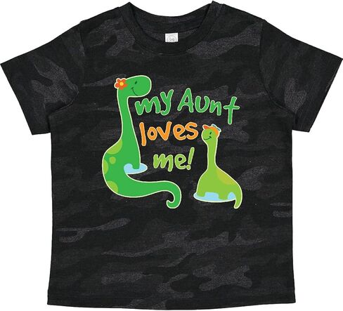 inktastic My Aunt Loves Me Nephew Toddler T-Shirt in Saudi Arabia