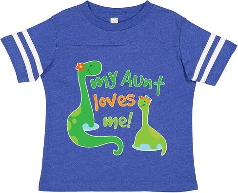 inktastic My Aunt Loves Me Nephew Toddler T-Shirt in Saudi Arabia