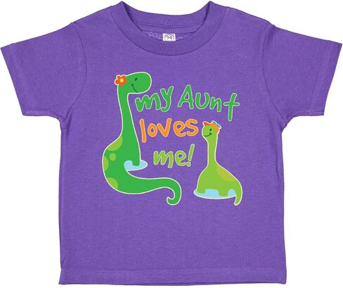 inktastic My Aunt Loves Me Nephew Toddler T-Shirt in Saudi Arabia