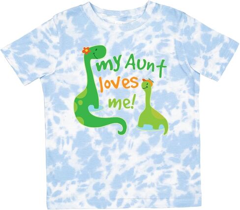 inktastic My Aunt Loves Me Nephew Toddler T-Shirt in Saudi Arabia