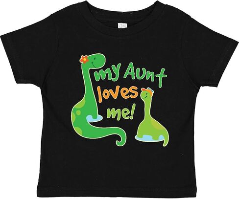 inktastic My Aunt Loves Me Nephew Toddler T-Shirt in Saudi Arabia