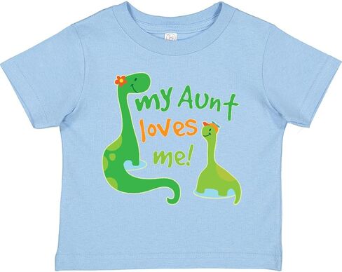 inktastic My Aunt Loves Me Nephew Toddler T-Shirt in Saudi Arabia