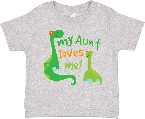 inktastic My Aunt Loves Me Nephew Toddler T-Shirt in Saudi Arabia