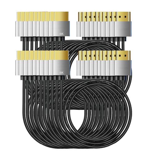 HDMI 2.1 Cable High Speed 48Gbps, Type A to A, Ultra Thin, Hyper Super Flexible Slim Cord, Diameter<3.6mm, eARC, for PS5, Xbox One, NS, GH5S, 8KUHD TV, Camera (AC-AA8K-0.5m, 10) in Saudi Arabia