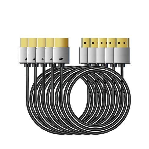 HDMI 2.1 Cable High Speed 48Gbps, Type A to A, Ultra Thin, Hyper Super Flexible Slim Cord, Diameter<3.6mm, eARC, for PS5, Xbox One, NS, GH5S, 8KUHD TV, Camera (AC-AA8K-0.5m, 10) in Saudi Arabia