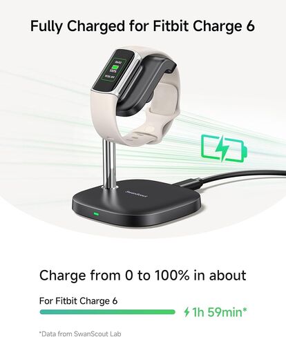 حامل شاحن ساعة SwanScout لـ Fitbit Charge 6/Charge 5/Luxe، SwanScout 505FC in Kuwait