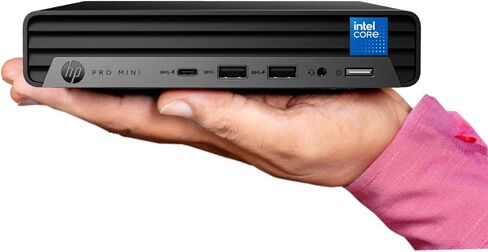 كمبيوتر مكتبي HP Pro 400 G9 Mini PC، وحدة المعالجة المركزية Intel CPU، ذاكرة وصول عشوائي DDR5 سعة 16 جيجابايت، محرك أقراص PCIe SSD سعة 512 جيجابايت، دعم عرض ثلاثي 4K، USB-C، تصميم فائق الهدوء، بلوتوث 5.2، WiFi 6، لوحة مفاتيح وماوس، Windows 11 Pro in Kuwait