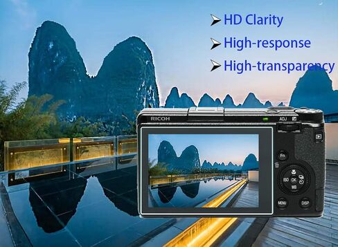 واقي شاشة متوافق مع كاميرا Ricoh GR IV GRIV gr4 (للملحقات)، غطاء واقٍ زجاجي ممتاز بدقة 0.3 مم عالي الدقة 9H in Saudi Arabia