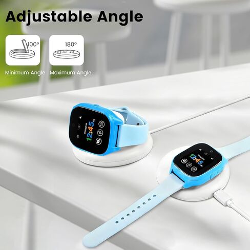 Foldable Charger Compatible with Gizmo Watch 3 2 1, Travel Spare Magnetic Charger Stand Dock with 3.12ft Type-C to Type-C Cable, White (Not for Gizmo Watch 3 Adventure) in Saudi Arabia