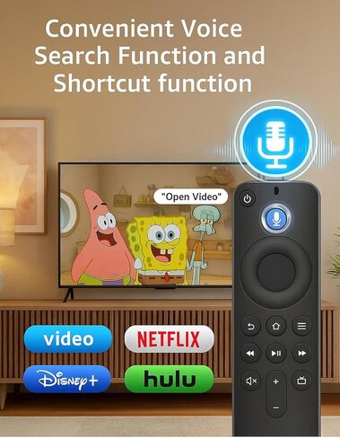 Replacement Voice Remote Control Compatible with Stick Smart TVs(1st / 2nd / 3rd Gen) in Saudi Arabia
