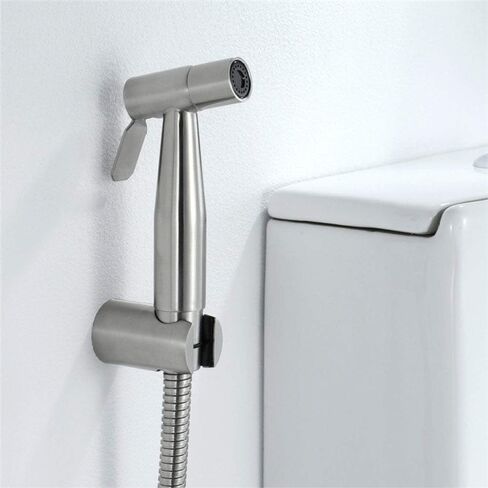 Premium Stainless Steel Bathroom Press The Circular Rinse Faucet,Shattaf Sprayer Best Used for Personal Hygiene and Potty Toilet Sprayer in Saudi Arabia