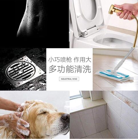 for Supercharged Gold Toilet Head Hose Unique Connection Hose,Premium Stainless Steel Best for Cloth Diaper Sprayer,Hand Heldfor Shattaf Shower in Saudi Arabia