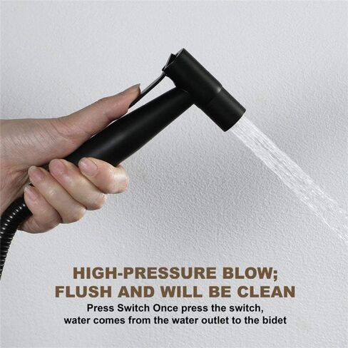 Premium Black Stainless Steel Bathroom HandheldToilet Sprayer - Shattaf Sprayer Best Used for Personal Hygiene and Potty Toilet Spray - Perfect Bottom Cleaner Spra in Saudi Arabia