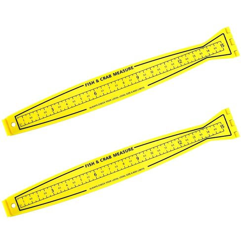2 Pcs Fish Measuring Board - 32in/80cm Folding Fishing Ruler Fishing Measurement Ruler Crab Measuring Tool Lightweight Bump Board for Boat Kayak (32" Imperial Scale) in Saudi Arabia