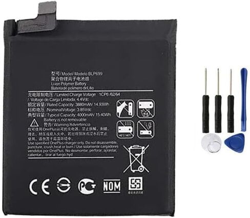 Replacement BLP699 4000mAh Battery Compatible with One-Plus 1+ 7 Pro GM1917 GM1910 GM1915 GM1913 GM1911 in Saudi Arabia