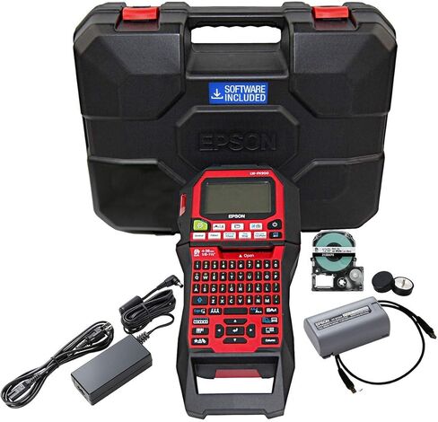 LABELWORKS Epson Tool Box Labeling Bundle - LW-PX900PCD Industrial Label Maker Kit - 224VSLPX, 224VTBWPX, and 236VTBWPX Tape Cartridge in Saudi Arabia