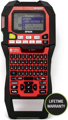 LABELWORKS Epson Tool Box Labeling Bundle - LW-PX900PCD Industrial Label Maker Kit - 224VSLPX, 224VTBWPX, and 236VTBWPX Tape Cartridge in Saudi Arabia