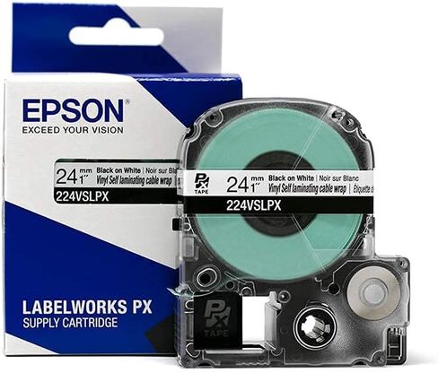 LABELWORKS Epson Tool Box Labeling Bundle - LW-PX900PCD Industrial Label Maker Kit - 224VSLPX, 224VTBWPX, and 236VTBWPX Tape Cartridge in Saudi Arabia