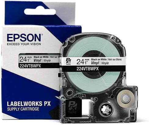 LABELWORKS Epson Tool Box Labeling Bundle - LW-PX900PCD Industrial Label Maker Kit - 224VSLPX, 224VTBWPX, and 236VTBWPX Tape Cartridge in Saudi Arabia