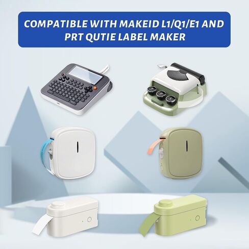لشريط صانع الملصقات MakeID - طول/لفة 15 مم × 4 متر، ملصقات ذاتية اللصق لـ PRT QUTIE، HPRT H11، Makeid L1/E1/Q1، D30، بدون طابعة RFID، الاسم، السعر، ملصقات ملصقات المدرسة in Kuwait