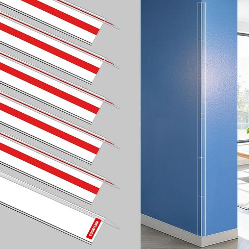 6PCS Clear Self-Adhesive Wall Corner Protectors，Corner Guards & Edge Protector for Wall Door Frame Cabinet Baseboard & Night Stand, Table, Stair (24" X 1.0") in Saudi Arabia
