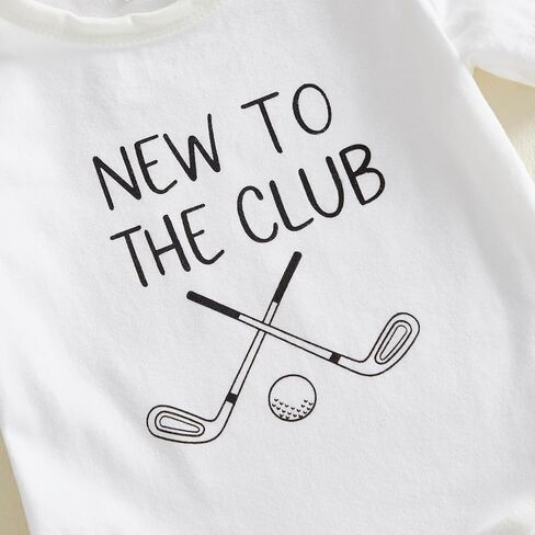 Newborn Baby Boy Baseball Outfit Short Sleeve New Player In Town Romper Pants Hat 3Pcs Cute Infant Spring Clothes in Saudi Arabia