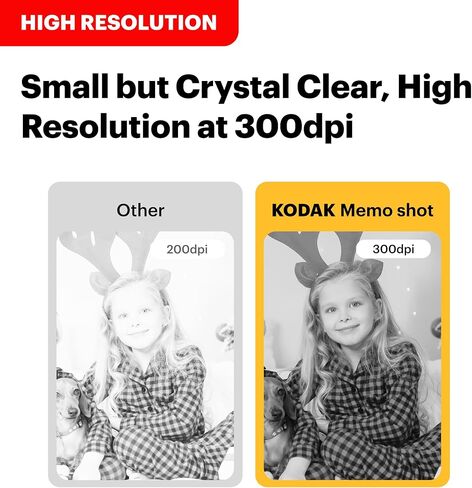 كاميرا KODAK Memo Shot ERA Kids الرقمية الفورية، باللون الأبيض (حزمة من 9 لفات) in Kuwait