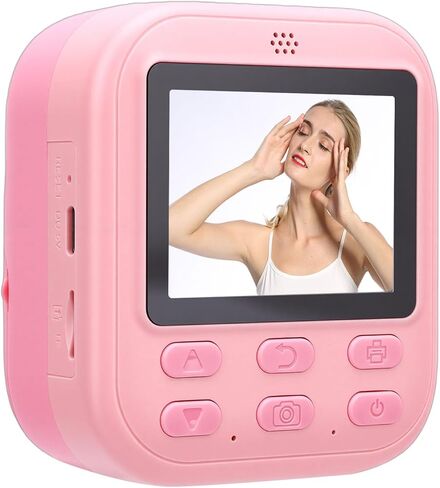 Yunseity Kids Instant Print Camera, 1080P 48MP Photo Video Instant Digital Camera with 8X Digital Zoom, 2.4in HD Screen, Built in Games and MP3, Come with 4 Rolls Printing Paper in Kuwait