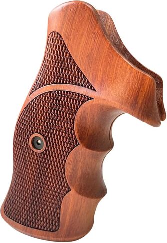 جديد! استنساخ مقابض Padauk الخشبية المتوافقة مع 5&W، N Frame Square Butt، كل المدقق مغلق من الخلف in Kuwait