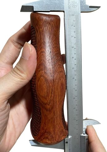 جديد! استنساخ مقابض Padauk الخشبية المتوافقة مع 5&W، N Frame Square Butt، كل المدقق مغلق من الخلف in Kuwait
