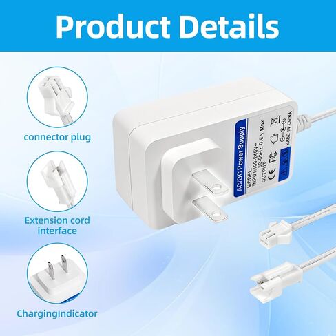 12.6V 1A Power Supply Charger for DC Motors #MTDCB-Charge Acmeda Recharger Compatible with All Rollease Automate Li-ion, Motorized Electric Roller Blinds Shades Charger in Saudi Arabia
