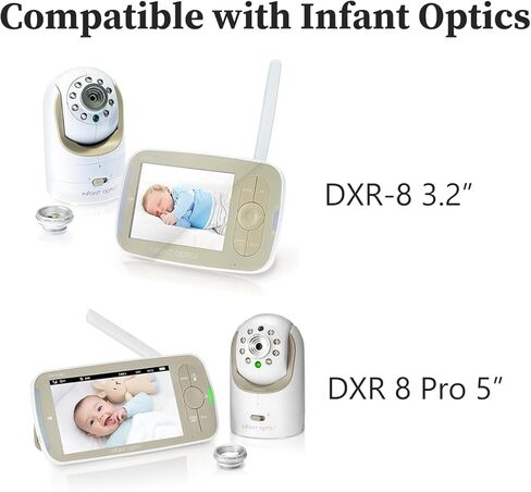 Universal 5V Charger for Infant Optics DXR-8 / DXR-8 Pro Baby Monitor Unit, DXR8 Pro 5" and D XR 8 3.2" Screen Parent Handheld Monitor Power Cord, Baby Monitors Round-Pin Adapter with 6.5Ft Cord in Saudi Arabia