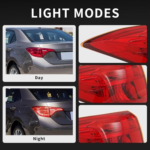 مصباح خلفي خلفي من KARPAL للركاب الخلفي متوافق مع 2017 2018 2019 Toyota Corolla Sedan SE XLE XSE | 8155002B10 TO2805131 in Saudi Arabia