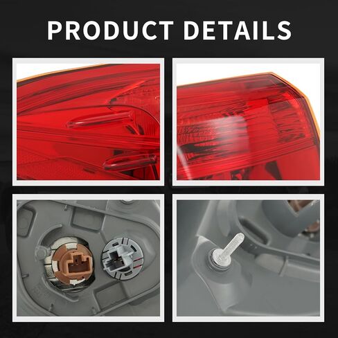 مصباح خلفي خلفي من KARPAL للركاب الخلفي متوافق مع 2017 2018 2019 Toyota Corolla Sedan SE XLE XSE | 8155002B10 TO2805131 in Saudi Arabia