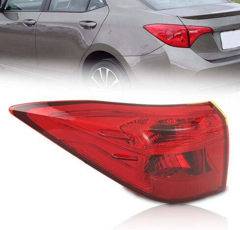مصباح خلفي خلفي من KARPAL للركاب الخلفي متوافق مع 2017 2018 2019 Toyota Corolla Sedan SE XLE XSE | 8155002B10 TO2805131 in Saudi Arabia