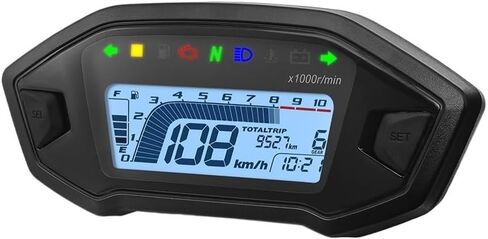 Motorcycle Odometer Universal Motorcycle Adjustable Tachometer 10000RPM Odemeter Tachometer Tachometer Odometer Instrument Panel in Saudi Arabia