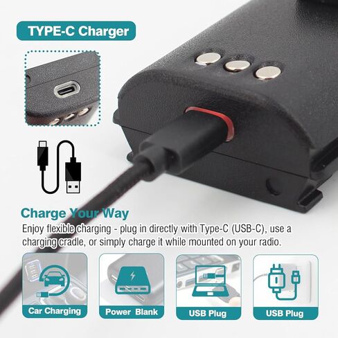 NNTN4497CR NNTN4497DR NNTN4496 3350mAh Type-C USB-C Replacement battery Compatible with motorola CP040 CP140 CP150 CP160 CP180 CP200 CP200D CP250 CP380 PR400 EP450 EP450S DEP450 GP3688 GP3188 Radios in Saudi Arabia