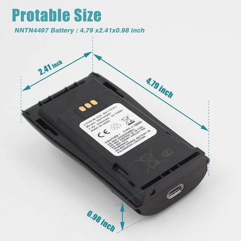 NNTN4497CR NNTN4497DR NNTN4496 3350mAh Type-C USB-C Replacement battery Compatible with motorola CP040 CP140 CP150 CP160 CP180 CP200 CP200D CP250 CP380 PR400 EP450 EP450S DEP450 GP3688 GP3188 Radios in Saudi Arabia